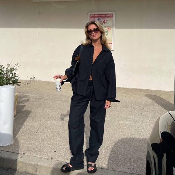 ISO Djerf Avenue Breezy Pants in Black, size small - Picture 2 of 2